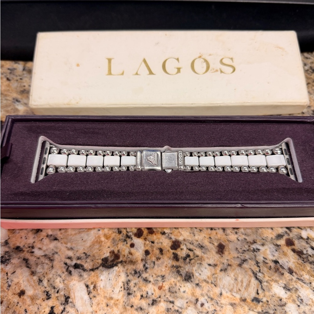 LAGOS Silver Beaded Watch Bracelet